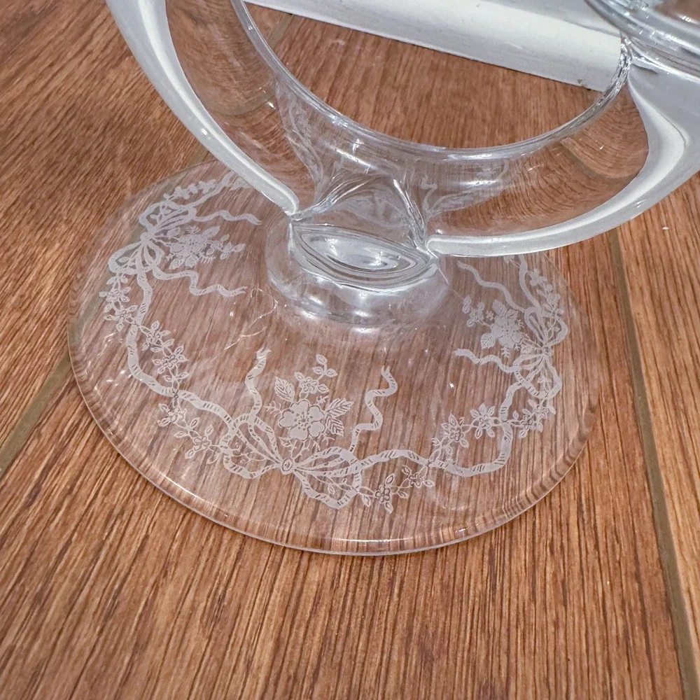 Vintage Fostoria Etched Romance Double Candle Holder‎ 5.25